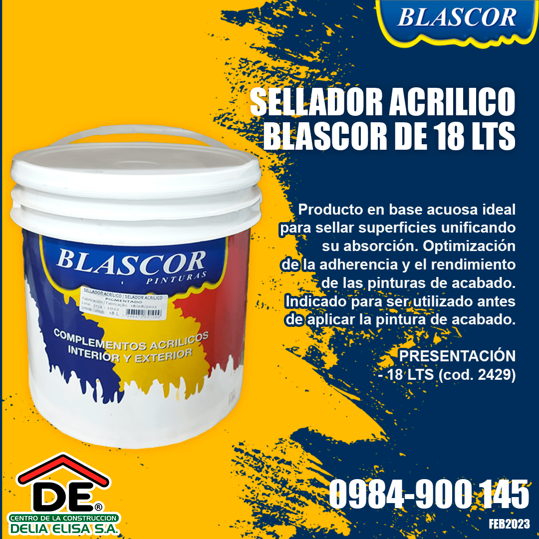 Sellador Acrilico Blascor De Lts Delia Elisa S A